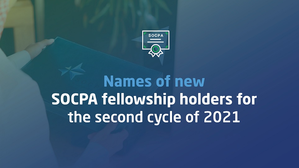 SOCPA Announces Names of New SOCPA Fellowship Recipients