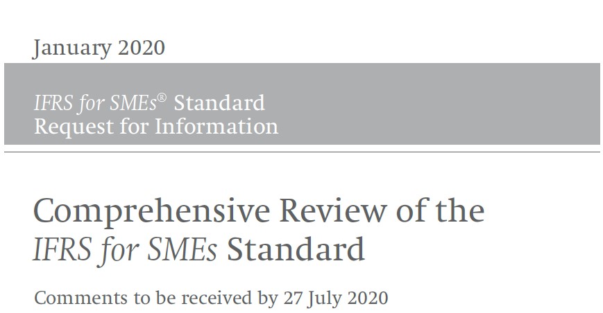 Request for feedback on how to update the International Financial Report Standard for small and medium-sized entities 